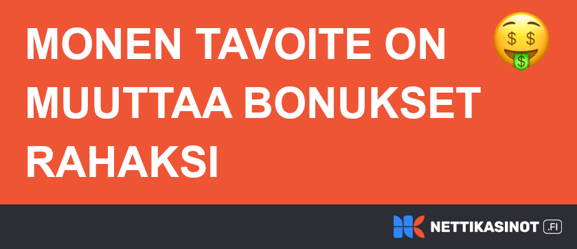 Kasinobonukset rahanteko.