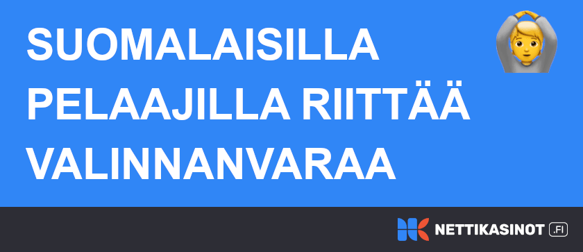 Suomalaisia kasinoita paljon.