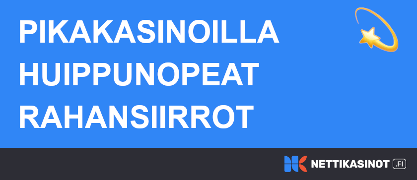 Rekisteröintivapaat nettikasinot rahansiirrot.