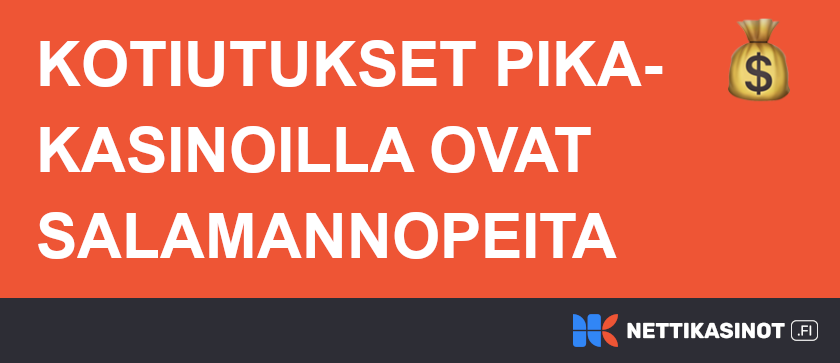 Pika kasinot kotiutukset.