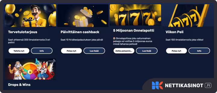 onnela kasino kampanjat ja bonus