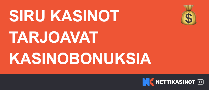 Siru kasino bonukset.