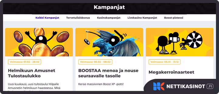 boost casino kampanjat ja bonus