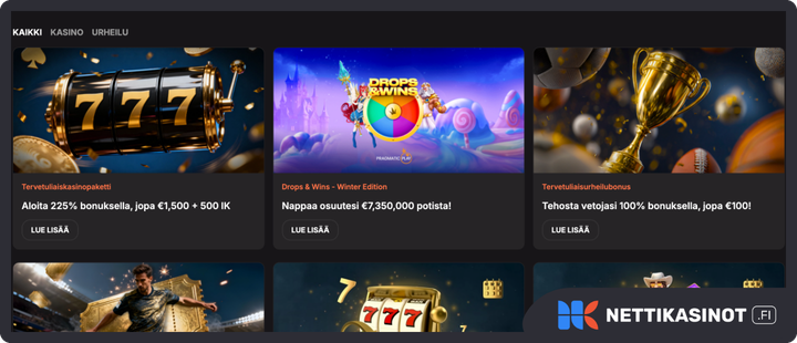 casinoist kampanjat ja bonus