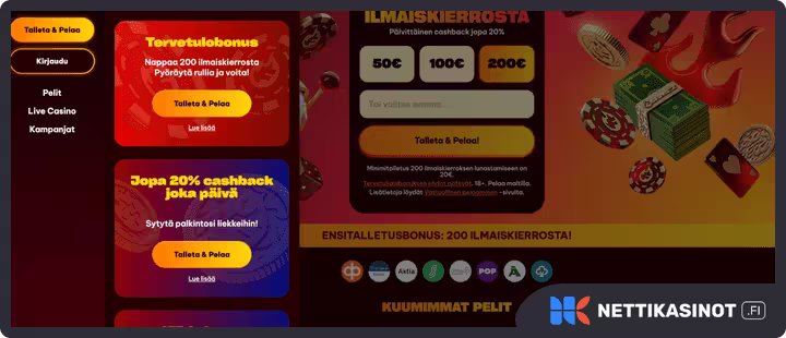 flamez casino kampanjat ja bonus