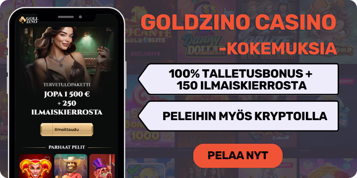Goldzino Casinolta 3-osainen tervetulobonus