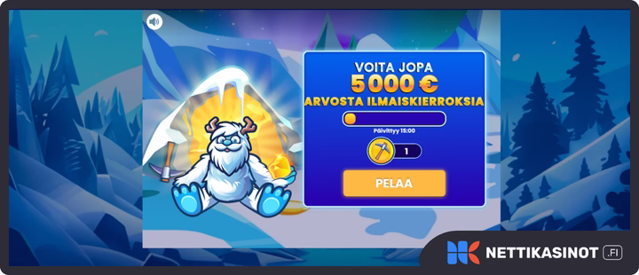 Lunasta Laplandcasino bonus ensitalletuksella.