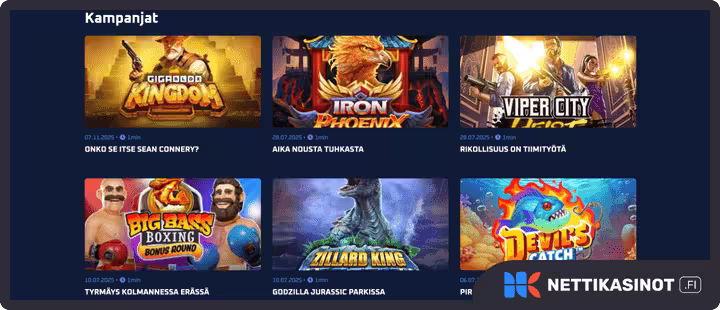 lataamo kampanjat ja bonus