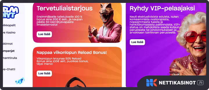 pelaanyt kampanjat ja bonus