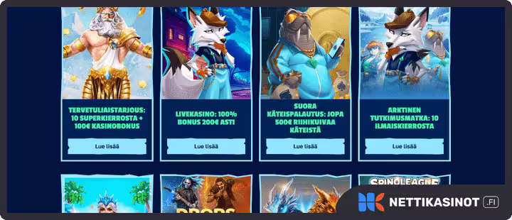 arctic kampanjat ja bonus