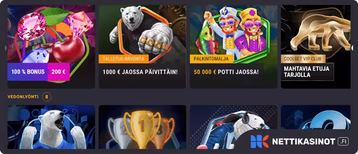 coolbet kampanjat ja bonus