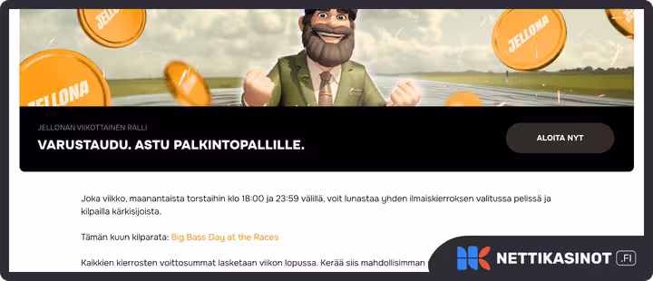 jellona kampanjat ja bonus