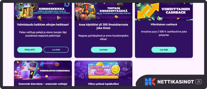 slotbox kampanjat ja bonus