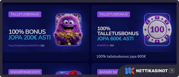 weezybet kampanjat ja bonus