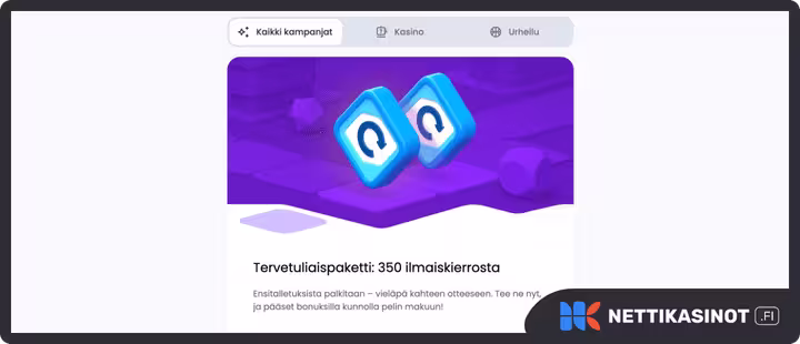 winnerz kampanjat ja bonus