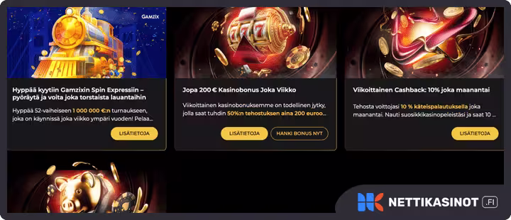 goldiwin kampanjat ja bonus