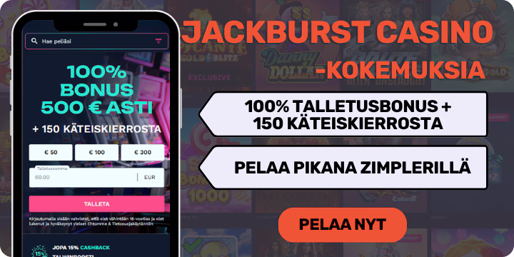 JackBurst casino kokemuksia