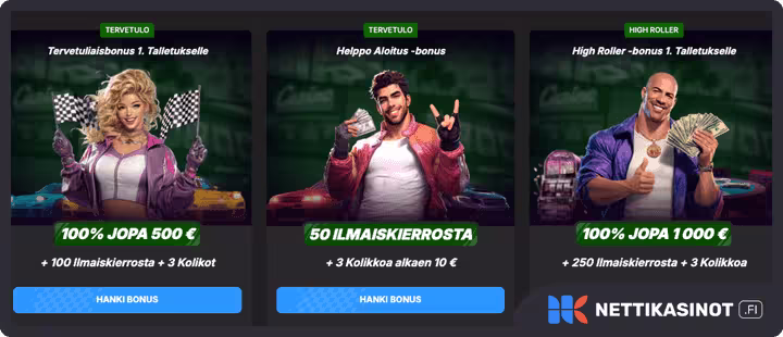 needforspin kampanjat ja bonus