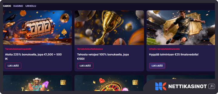 ReelRaven kampanjat ja bonus