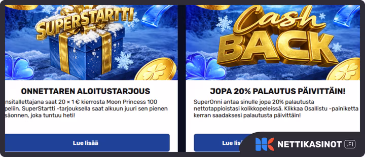 SuperOnni kampanjat ja bonus