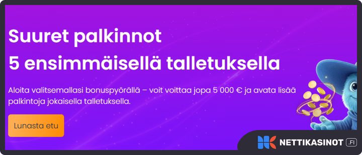 Taika Spinni bonus sisältää kierrätysvapaita etuja.