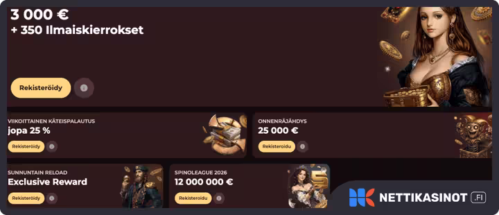 vincispin kampanjat ja bonus