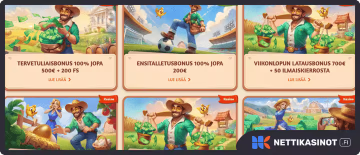 billybets kampanjat ja bonus