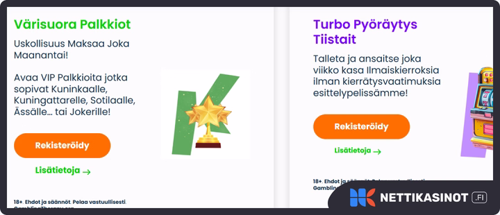 Casiku kampanjat ja bonus
