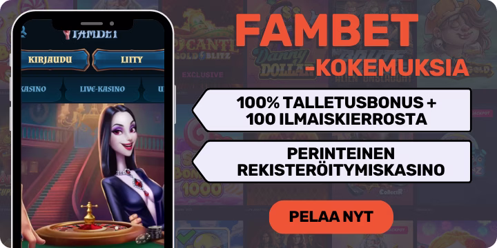 Fambet kokemuksia helposti tervetulobonuksella.