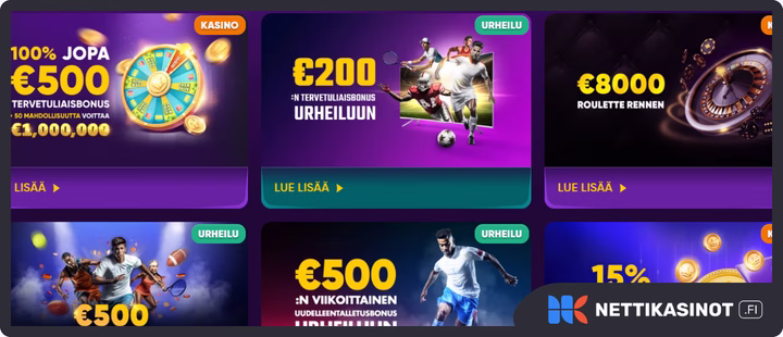 Kingmaker kampanjat ja bonus