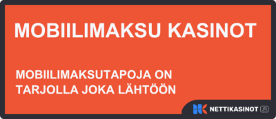 mobiilimaksu kasinot
