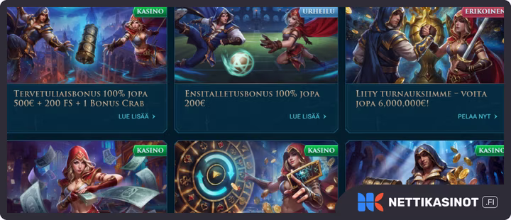Slotuna kampanjat ja bonus