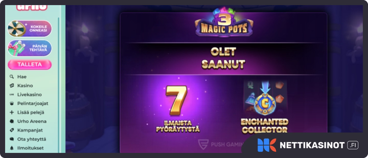 Urho casino bonus