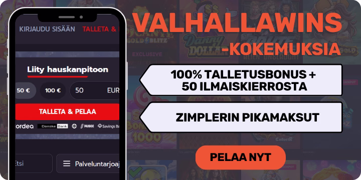 ValhallaWins kokemuksia isolla bonuksella verovapaasti.