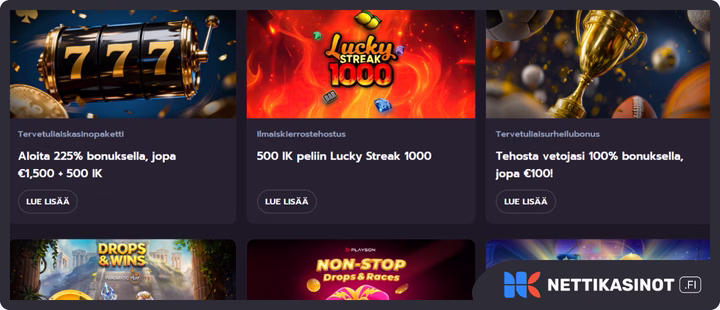 ValhallaWins kampanjat ja bonus
