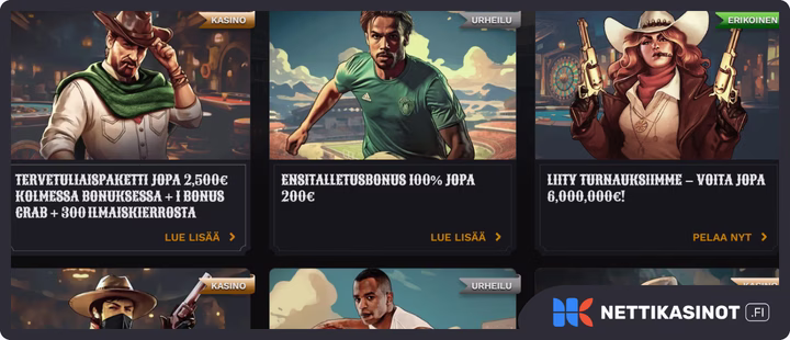 Wildsino kampanjat ja bonus