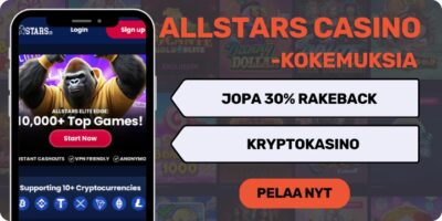 AllStars Casino kokemuksia vauhdikkaalla kryptokasinolla.