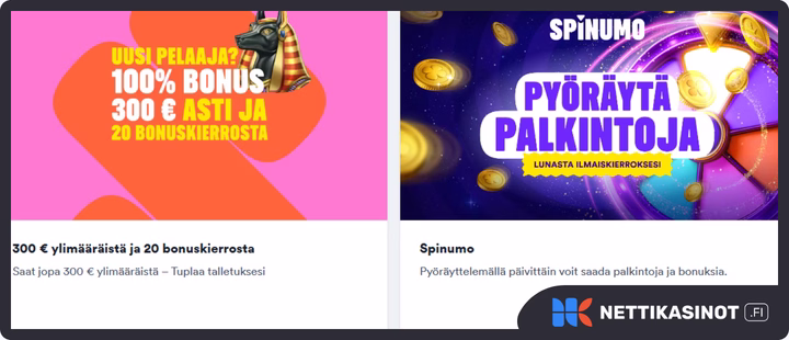 Casumo kampanjat ja bonus