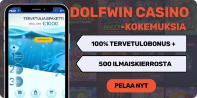 Dolfwin casino kokemuksia isolla tervetulobonuksella.