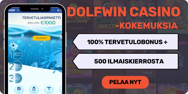 Dolfwin casino kokemuksia isolla tervetulobonuksella.
