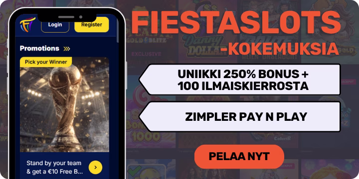 FiestaSlots kasino kokemuksia uniikilla tervetulobonuksella.