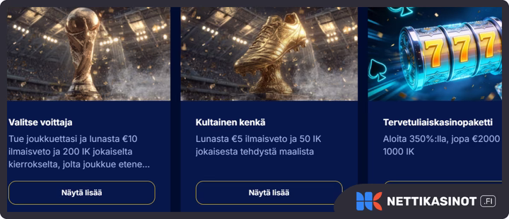 FiestaSlots kasino kampanjat ja bonus