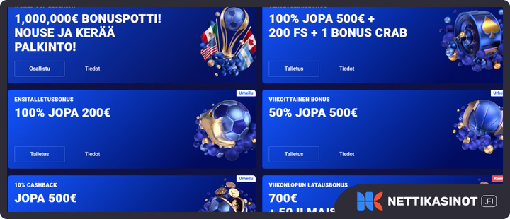Frumzi Casino kampanjat ja bonus