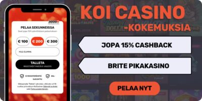 Koi Casino kokemuksia pikana Briten -alustalla.