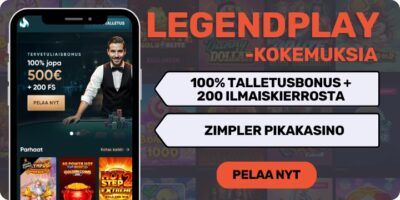 LegendPlay casino kokemuksia isolla tervotulobonuksella.
