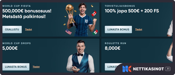 LegendPlay kampanjat ja bonus