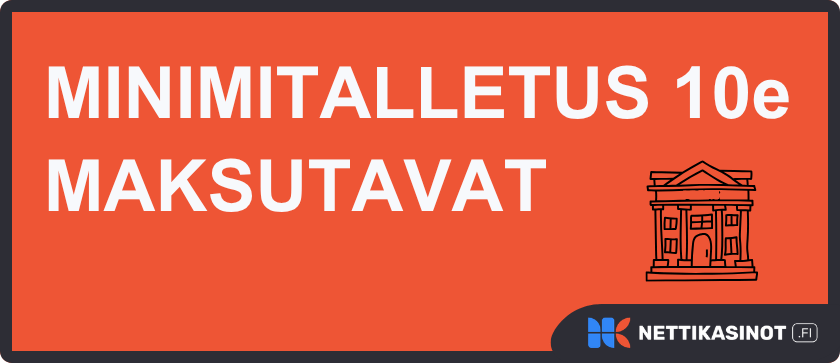 10e talletus casino tukee yleensä verkkopankkimaksutapoja.
