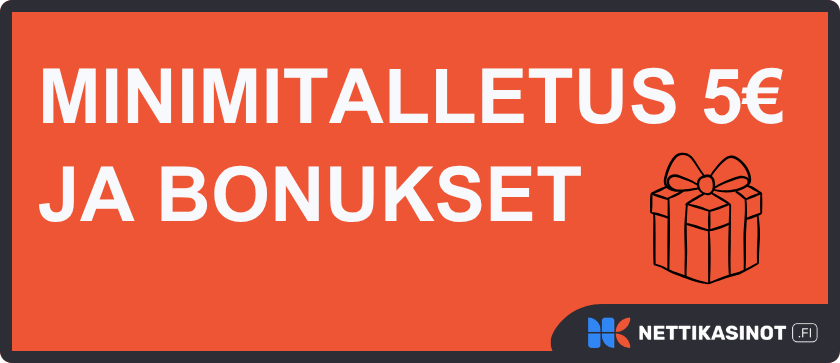 5e talletus casino saattaa antaa bonuksia.