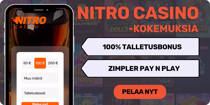 Nitro Casino kokemuksia ilman rekisteröintiä Zimplerin -alustalla.