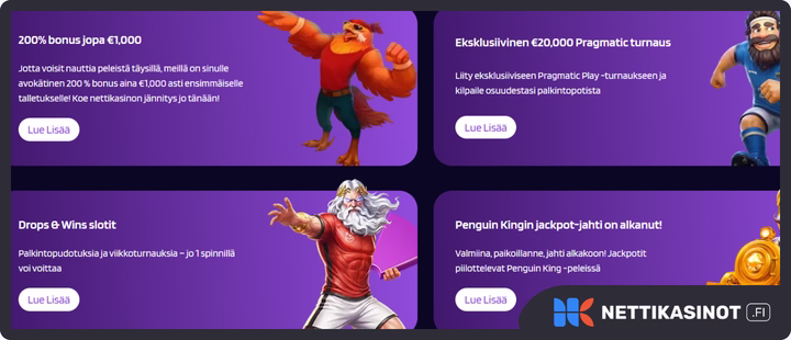 Punterz Casino kampanjat ja bonus